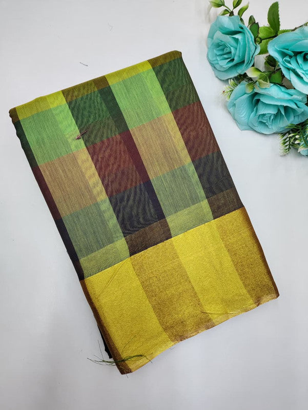 Offer Aura Checked  Cotton (BT-6) AC119