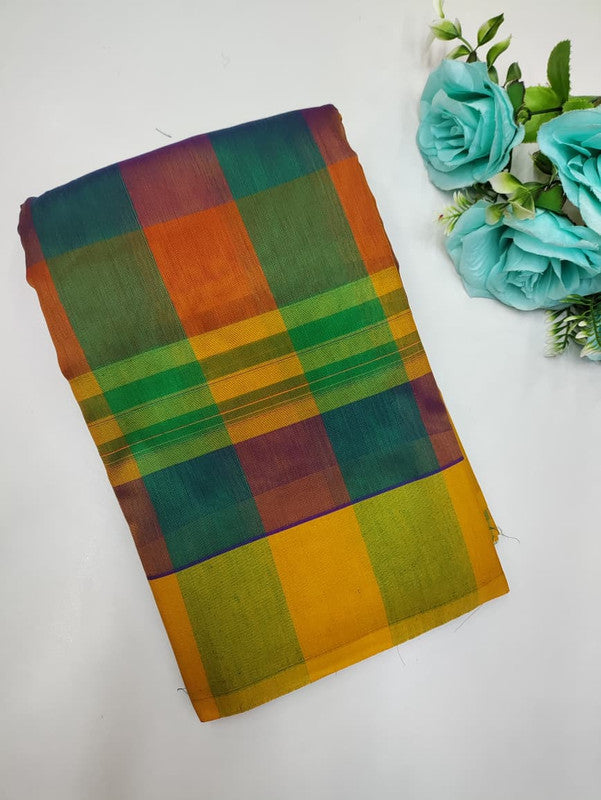 Offer Aura Checked  Cotton (BT-6) AC125