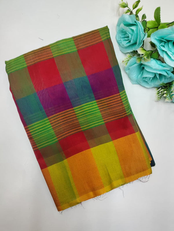 Offer Aura Checked  Cotton (BT-6) AC133