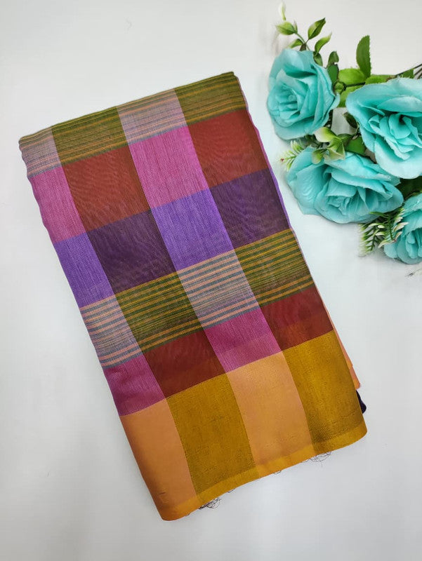 Offer Aura Checked  Cotton (BT-6) AC160
