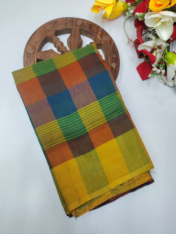 Offer Aura Checked  Cotton (BT-6) AC170