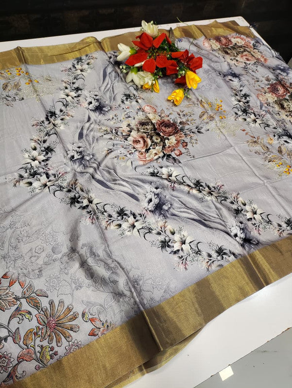 Ivory Fancy Saree VFS03