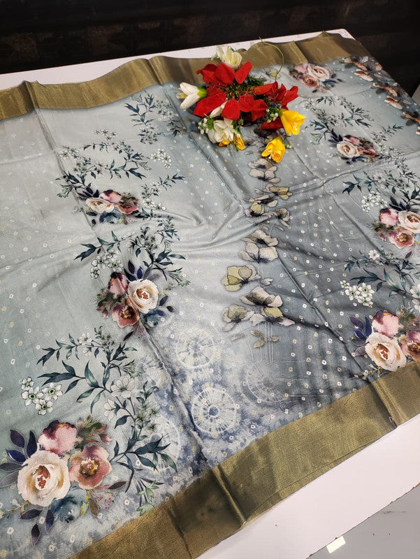 Ivory Fancy Saree VFS08