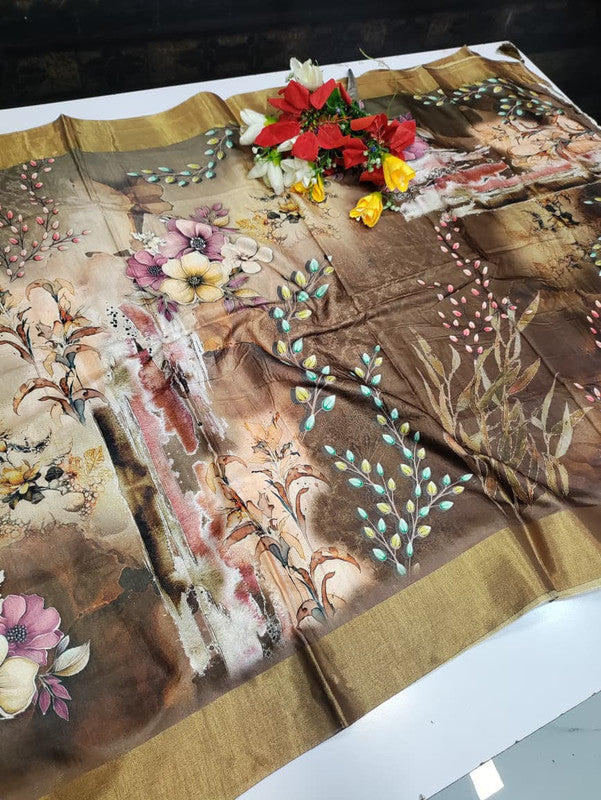 Ivory Fancy Saree VFS02