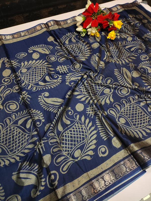 Block Fancy Saree CFS04