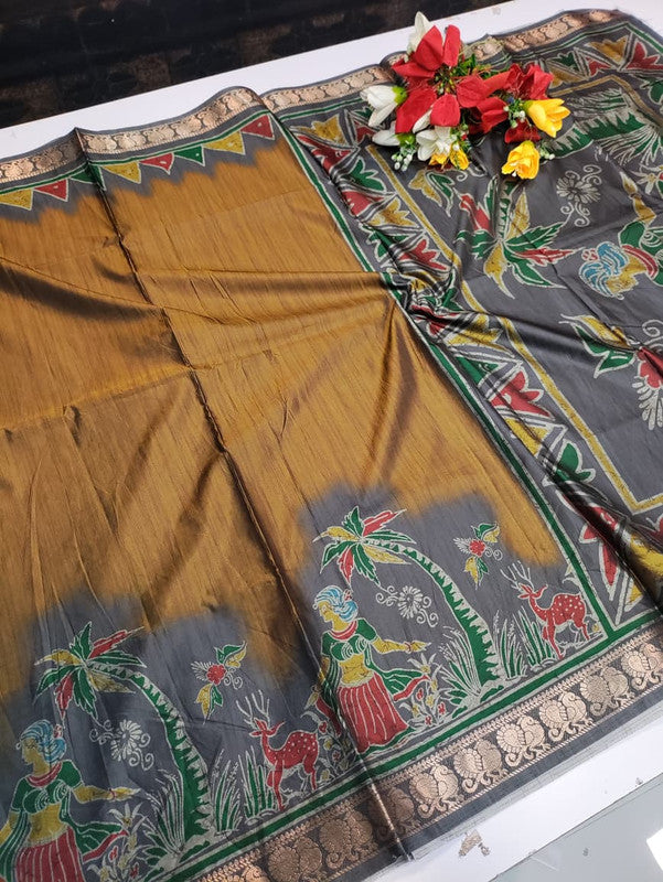 Block Fancy Saree CFS11
