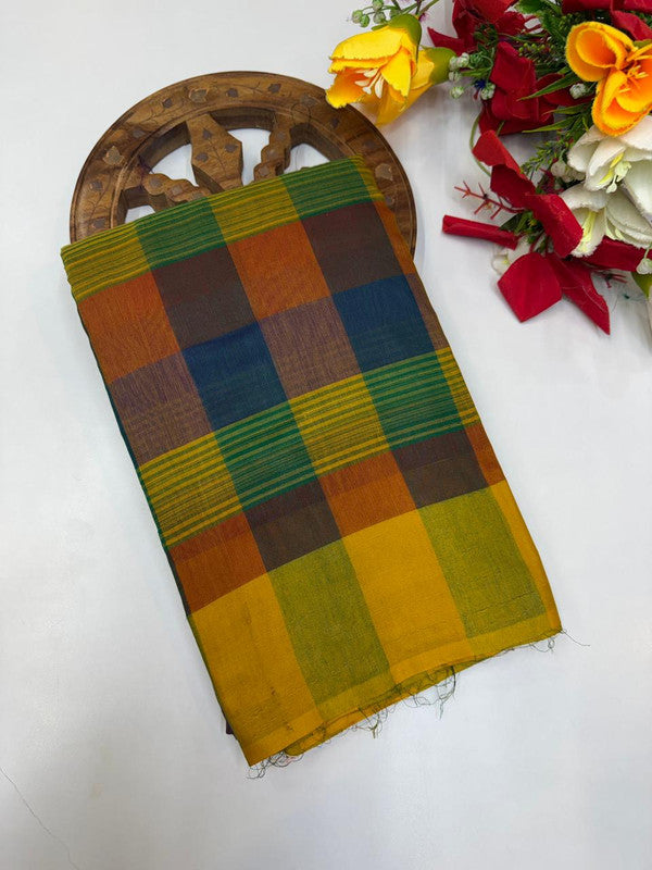 Offer Aura Checked  Cotton (BT-7) AC188