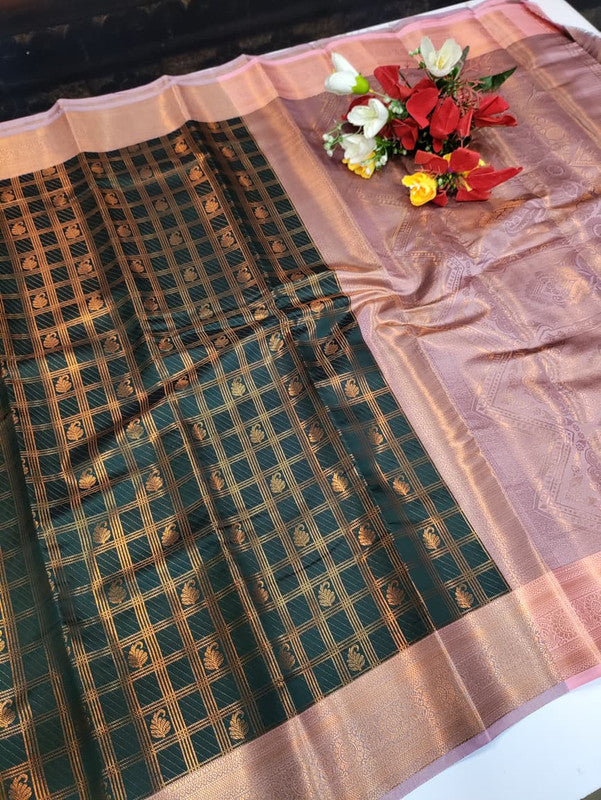 Shalini Checked Saree SHC04