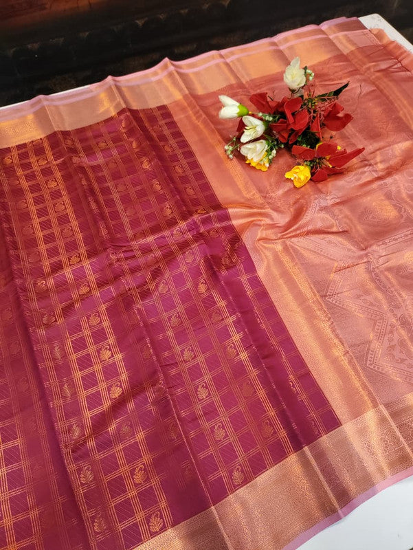 Shalini Checked Saree SHC05