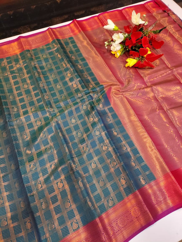 Shalini Checked Saree SHC09