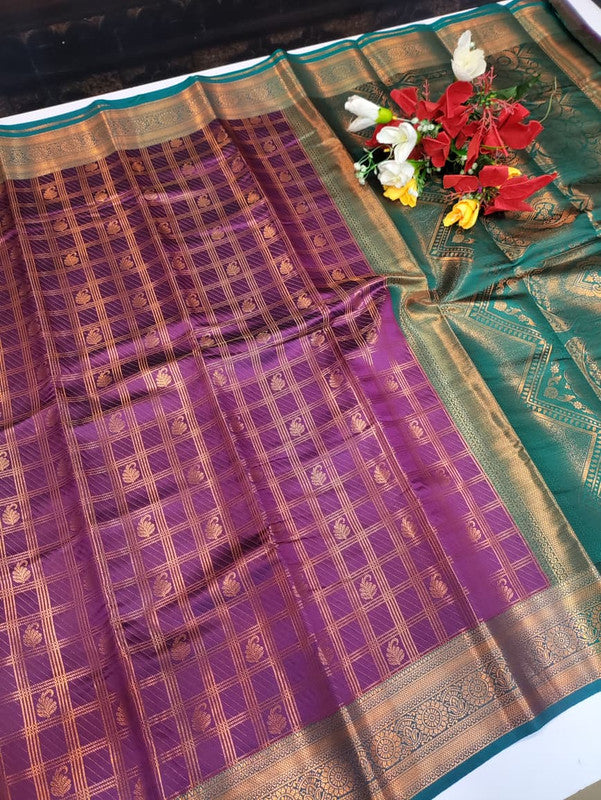 Shalini Checked Saree SHC07