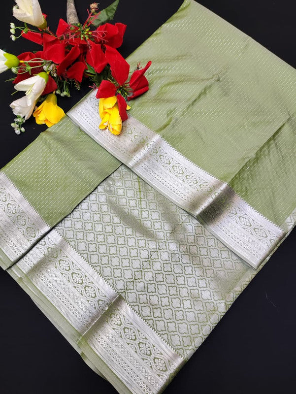 Monica Silver Jari Saree MSJ18