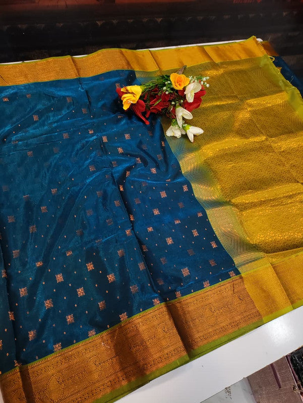Premium Velvet Silk Saree with Zari Work for Wedding Wear
