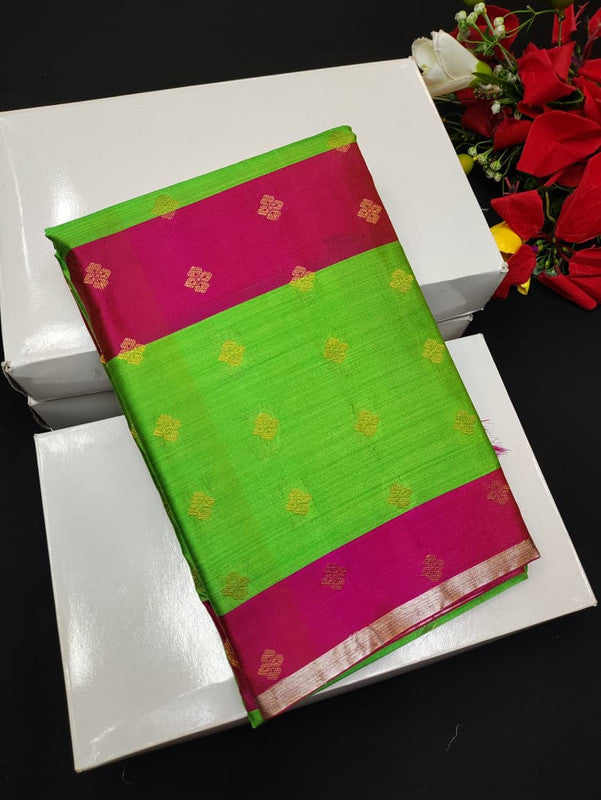 Take 5 Pure Semi Silk Sarees ₹4999 with Contrast Blouse for Festivals