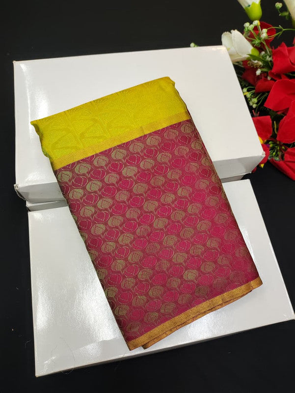 Take 5 Pure Semi Silk Sarees ₹4999 with Contrast Blouse for Festivals