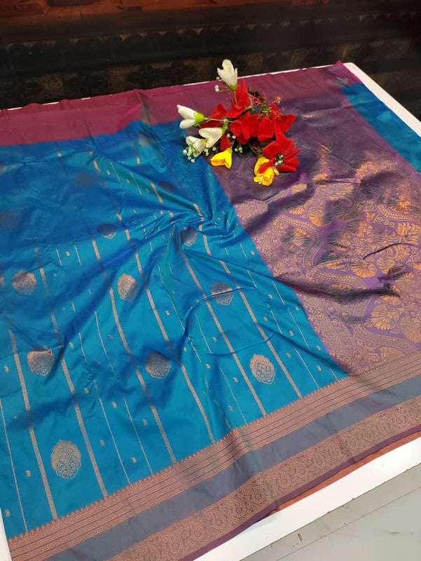 Amala Soft Silk Saree with zari work for festive occasions