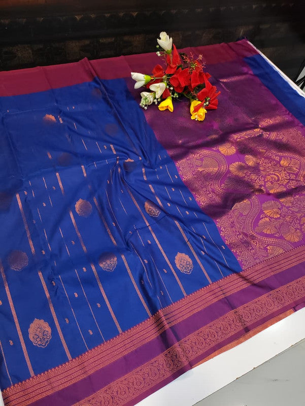 Amala Soft Silk Saree with zari work for festive occasions