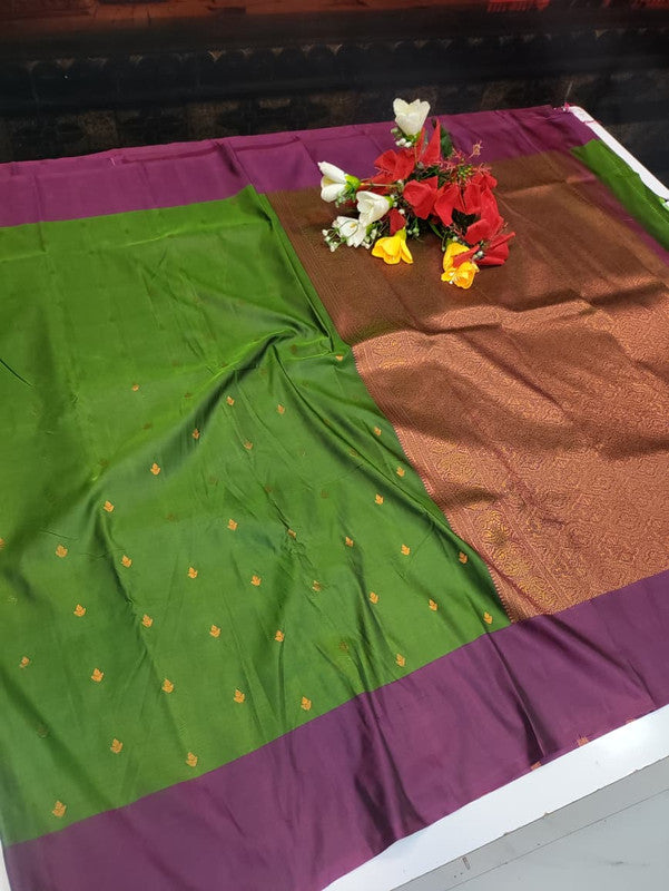 Urvashi Soft Silk Saree with elegant zari work for festival wear