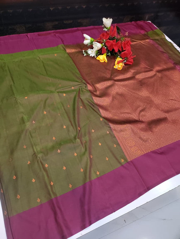 Urvashi Soft Silk Saree with elegant zari work for festival wear