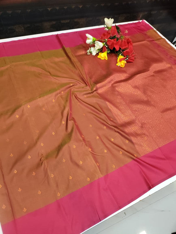 Urvashi Soft Silk Saree with elegant zari work for festival wear