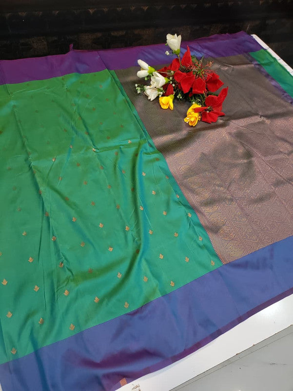 Urvashi Soft Silk Saree with elegant zari work for festival wear