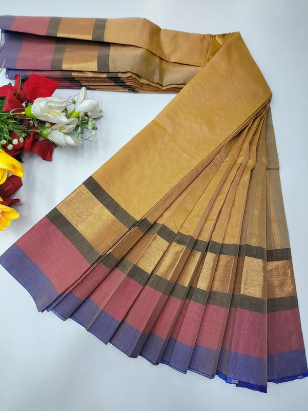 Plain Cotton Saree | Zari Border | PNC33 - Sri Sakthi Pugazh Tex PNC33 - Cotton
