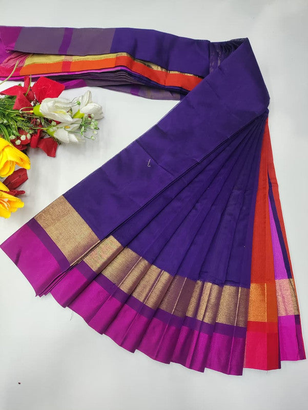 Plain Cotton Saree | Zari Border | PNC33 - Sri Sakthi Pugazh Tex PNC33 - Cotton