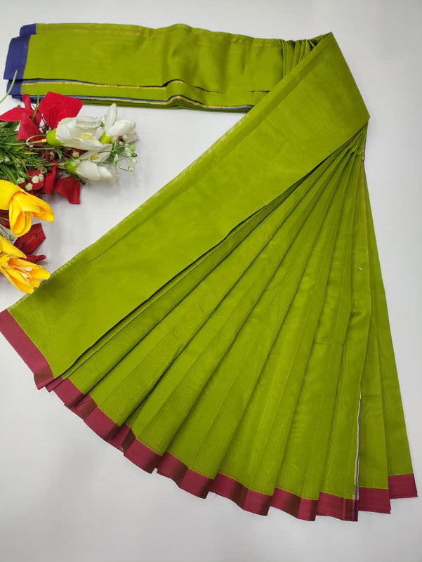 Plain Cotton Saree | Zari Border | PNC33 - Sri Sakthi Pugazh Tex PNC33 - Cotton