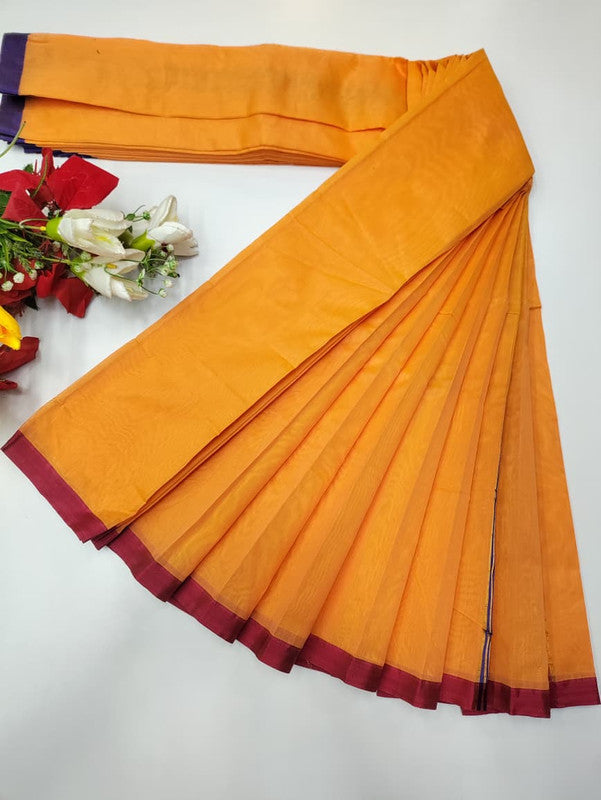 Plain Cotton Saree | Zari Border | PNC33 - Sri Sakthi Pugazh Tex PNC33 - Cotton