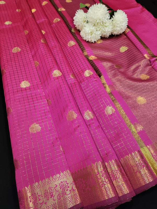 Aurora Banarasi Saree with elegant Zari work for wedding wear