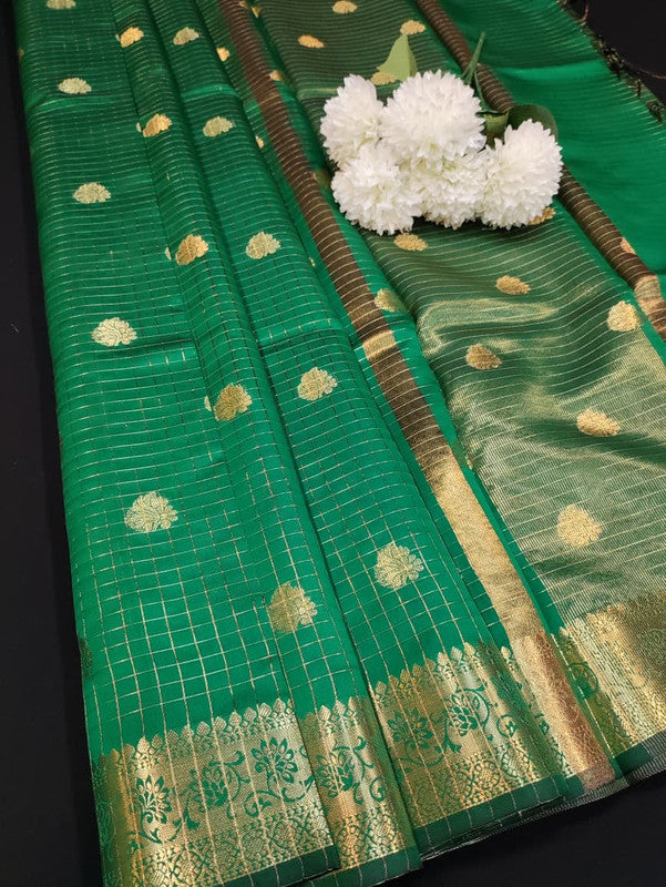 Aurora Banarasi Saree with elegant Zari work for wedding wear