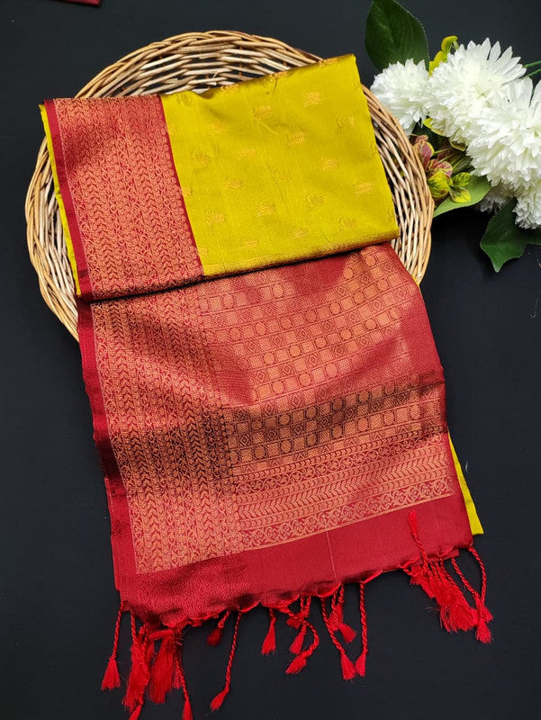 Ramaniyam Luxury Soft Silk Zari Saree for wedding wear with contrast blouse