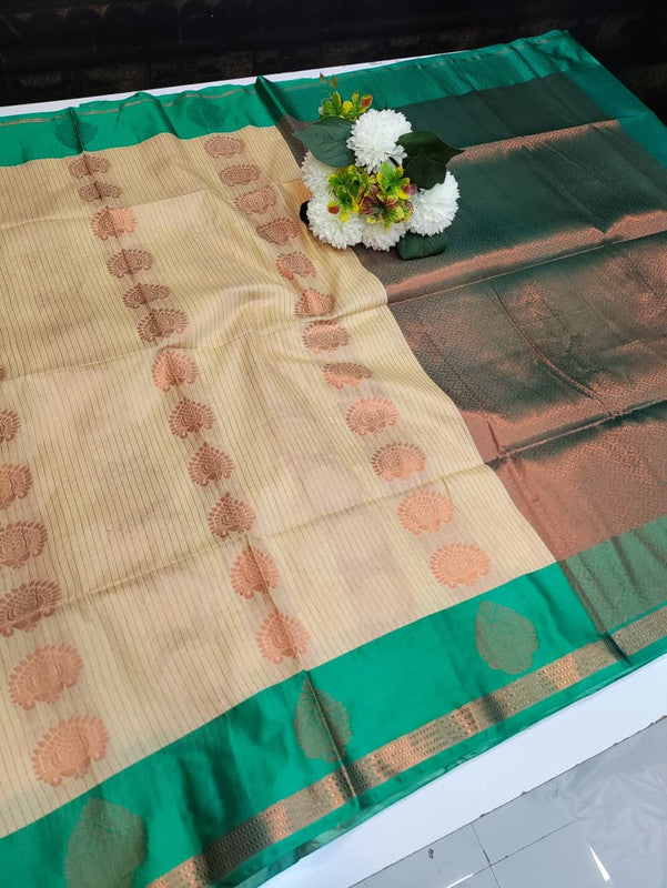 Elampillai Soft Silk Saree with elegant zari work for wedding wear