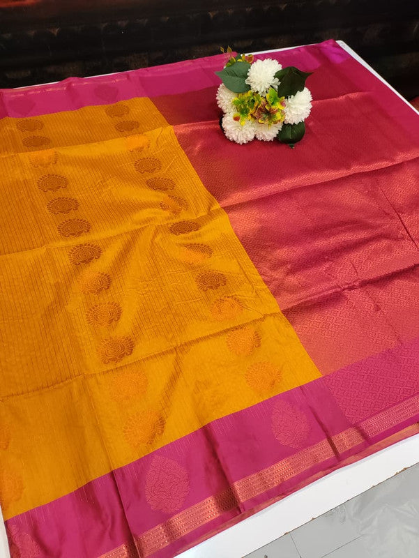 Elampillai Soft Silk Saree with elegant zari work for wedding wear