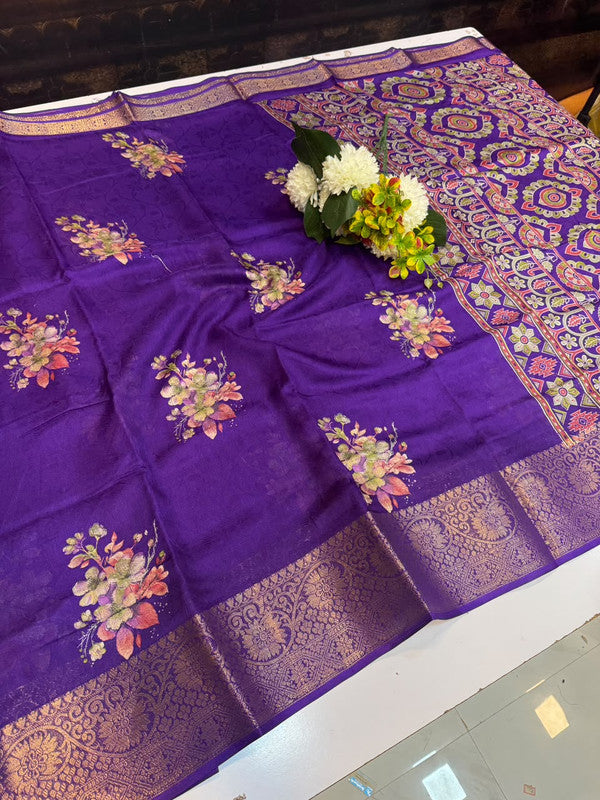 Galaxy Fancy Saree with Zari Dola work for wedding wear