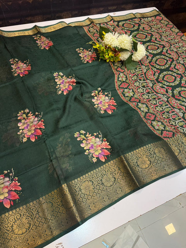 Galaxy Fancy Saree with Zari Dola work for wedding wear