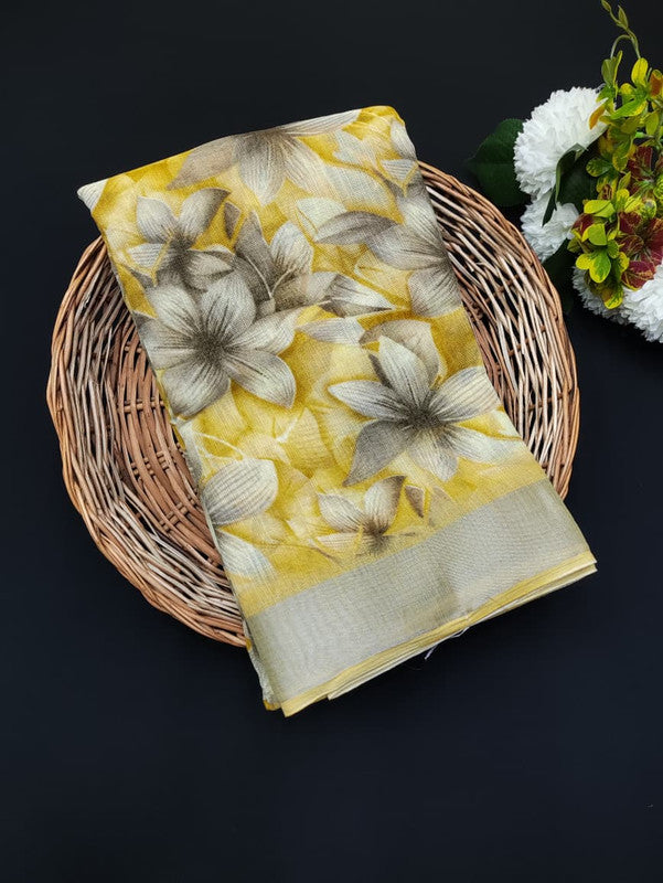 Club Linen | Printed Saree | CUP76