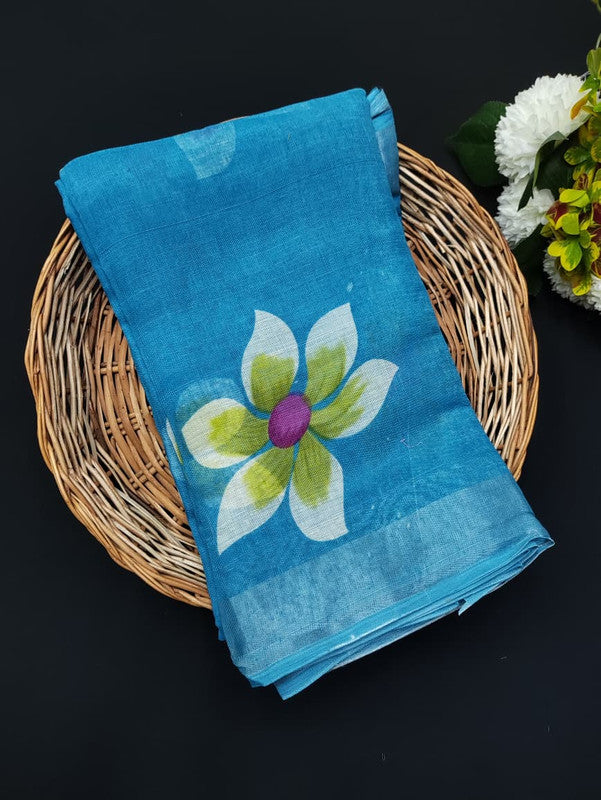 Club Linen | Printed Saree | CUP89