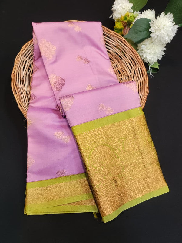 Sundari Semi Silk Saree with elegant zari work for wedding wear