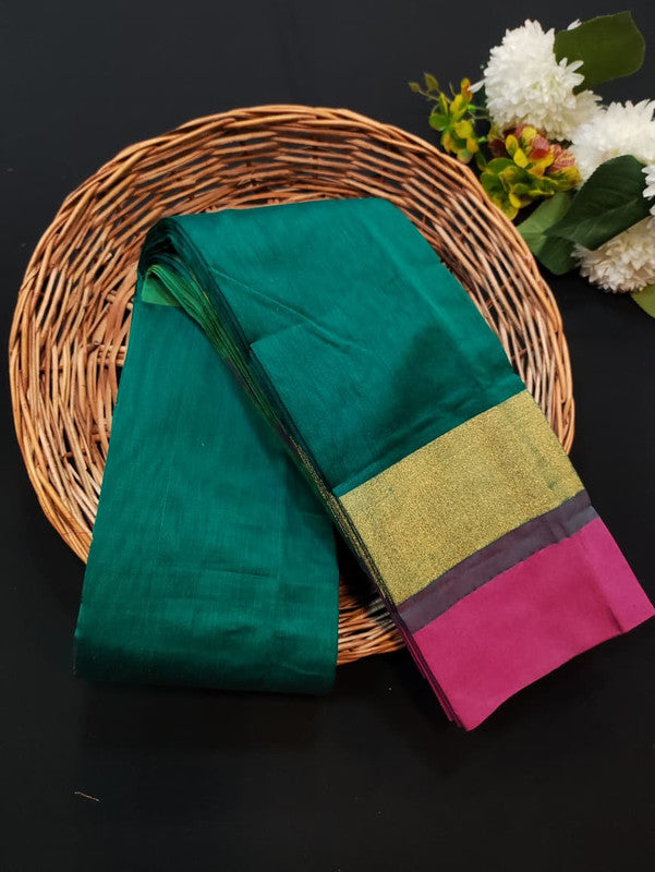 Plain Cotton Saree | Zari Border | PNC33 - Sri Sakthi Pugazh Tex PNC33 - Cotton