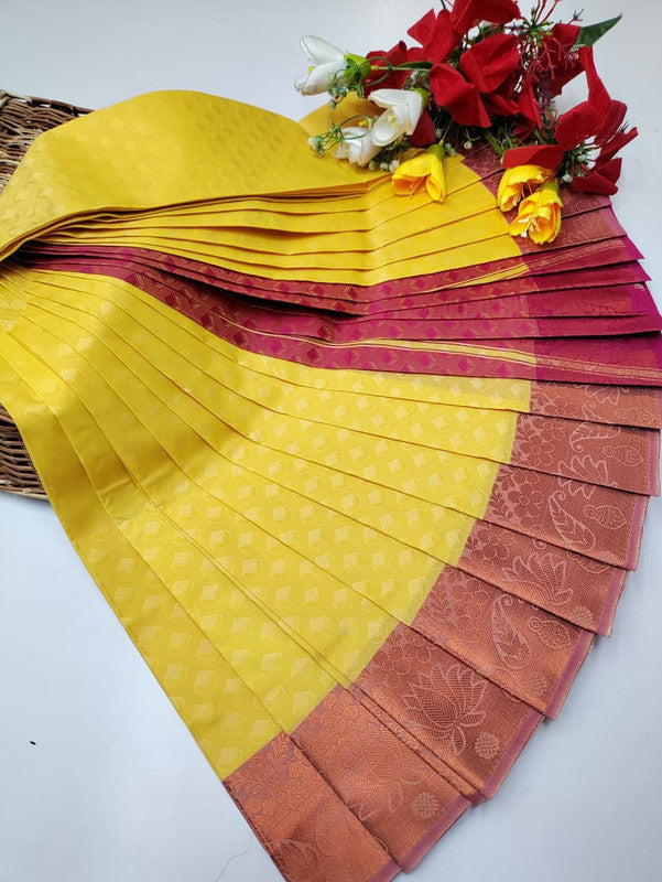 Premium Poontamil Soft Silk Saree with Jacquard Blouse for Festival Wear