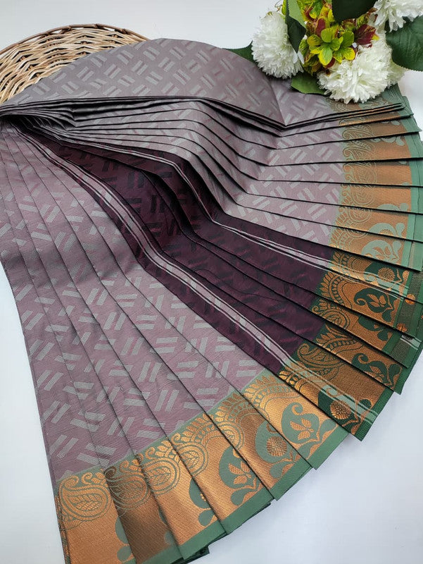 Premium Poontamil Soft Silk Saree with Jacquard Blouse for Festival Wear