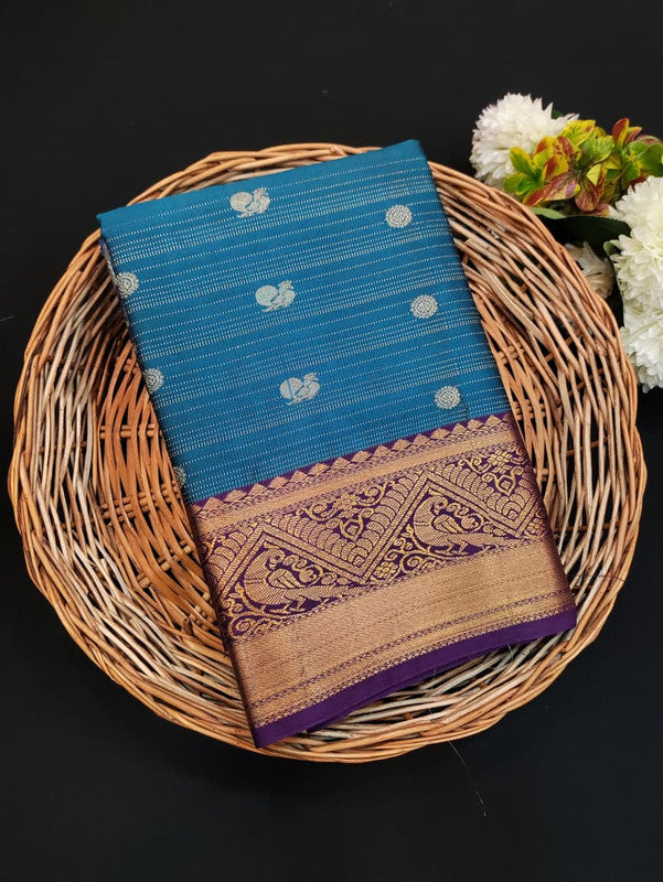 Luxury Semi Silk Saree for Women – Elegant Party Wear