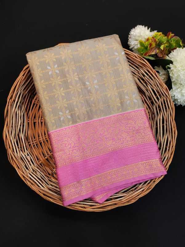 Luxury Semi Silk Saree for Women – Elegant Party Wear