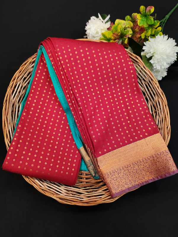 Diya Soft Silk Thousand Butta Saree for Women