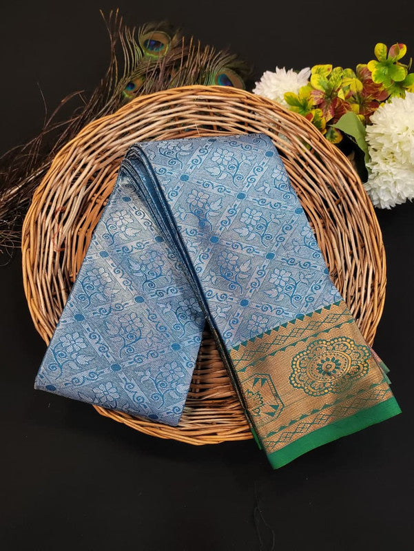 Premium Poontamil Tissue Saree in soft silk for party wear