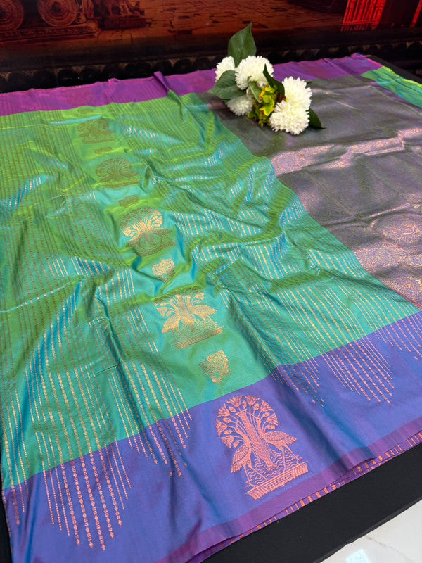 Rain Drop Soft Silk Saree for Party Wear