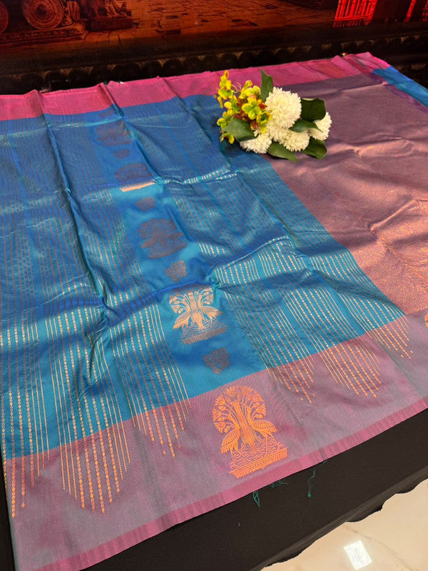 Rain Drop Soft Silk Saree for Party Wear