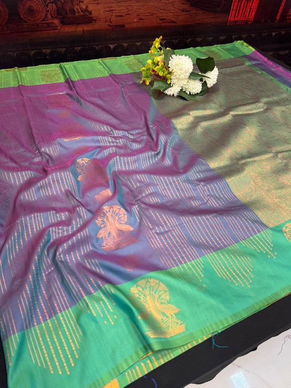 Rain Drop Soft Silk Saree for Party Wear