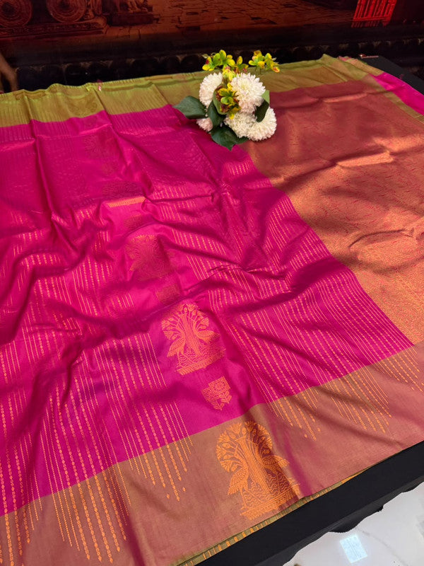 Rain Drop Soft Silk Saree for Party Wear